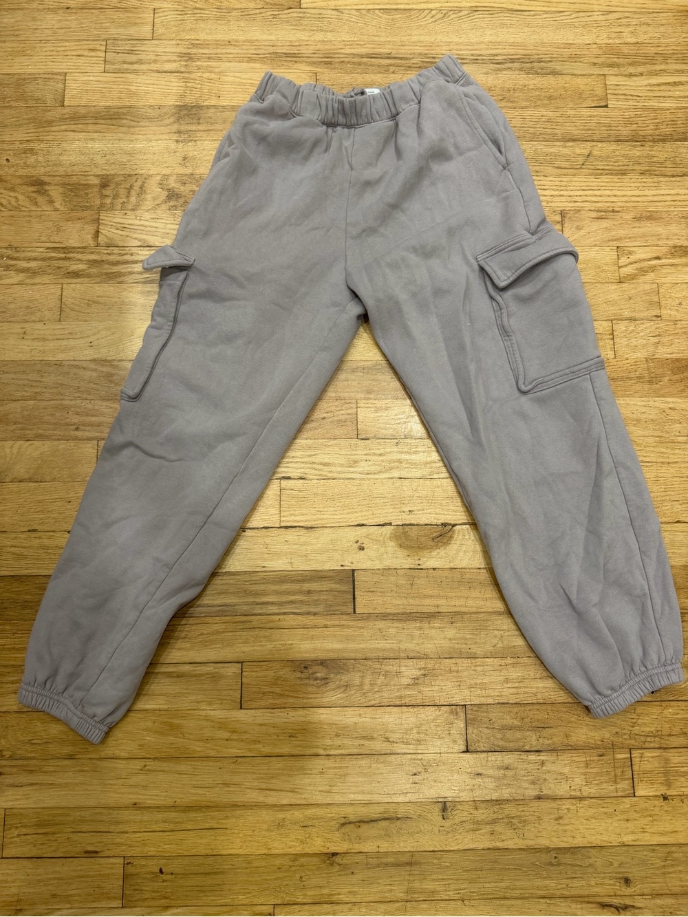 Cargo Sweatpants in Light Taupe